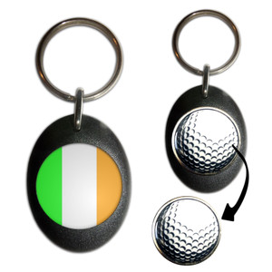 Ireland Flag - Golf Ball Marker Key Ring Ireland Flag - Golf Ball Marker Key Ring