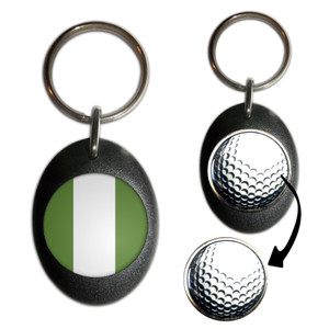 Nigeria Flag - Golf Ball Marker Key Ring Nigeria Flag - Golf Ball Marker Key Ring
