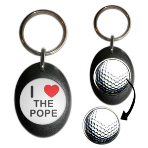 I Love The Pope - Golf Ball Marker Key Ring