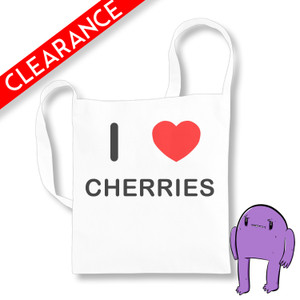 I Love Cherries - White Cotton Sling Bag (Clearance) I Love Cherries - White Cotton Sling Bag (Clearance)