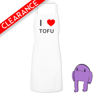 I Love Tofu - White Apron (Clearance) I Love Tofu - White Apron (Clearance)