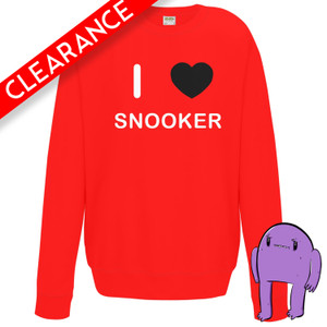 I Love Snooker - Small Red Sweater (Clearance) I Love Snooker - Small Red Sweater (Clearance)