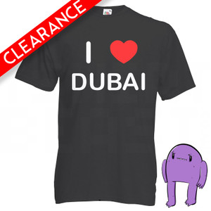 I Love Dubai - Small Black T Shirt (Clearance) I Love Dubai - Small Black T Shirt (Clearance)