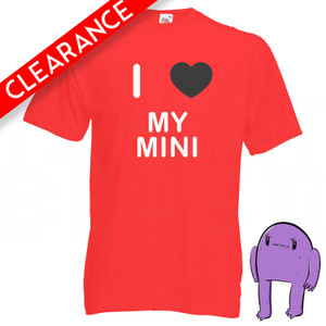 I Love My Mini - Small Red T Shirt (Clearance) I Love My Mini - Small Red T Shirt (Clearance)