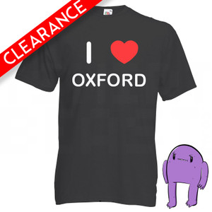 I Love Oxford - Small Black T Shirt (Clearance) I Love Oxford - Small Black T Shirt (Clearance)