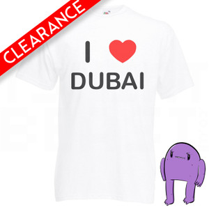 I Love Dubai - Medium White T Shirt (Clearance) I Love Dubai - Medium White T Shirt (Clearance)