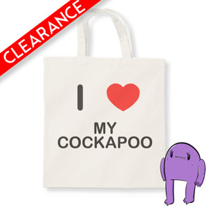 I Love My Cockapoo - Natural Cotton Tote Bag (Clearance) I Love My Cockapoo - Natural Cotton Tote Bag (Clearance)