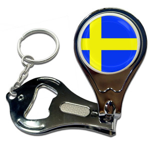 Sweden Flag - Nail Clipper Bottle Opener