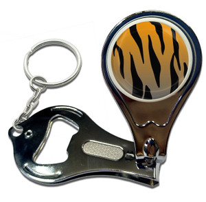 Tiger Print Pattern - Nail Clipper Bottle Opener