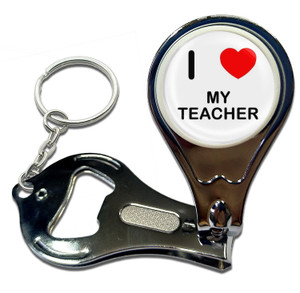 I Love My Teacher - Nail Clipper Bottle Opener