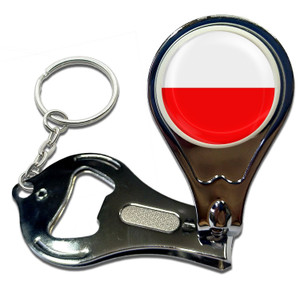 Poland Flag - Nail Clipper Bottle Opener