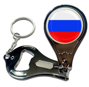 Russia Flag - Nail Clipper Bottle Opener