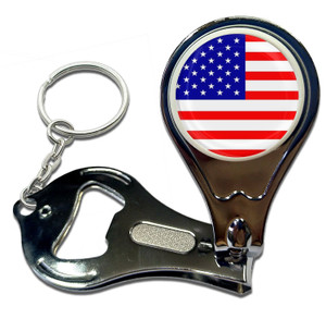 USA Flag - Nail Clipper Bottle Opener