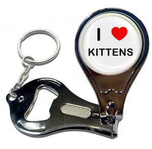 I love Kittens - Nail Clipper Bottle Opener