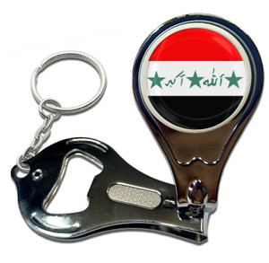 Iraq Flag - Nail Clipper Bottle Opener