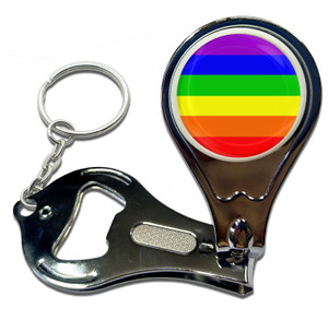 Gay Flag - Nail Clipper Bottle Opener
