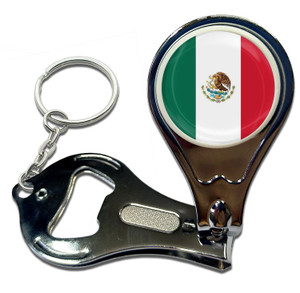 Mexico Flag - Nail Clipper Bottle Opener
