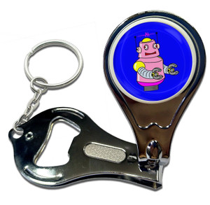 Blue Girl Robot - Nail Clipper Bottle Opener Blue Girl Robot - Nail Clipper Bottle Opener