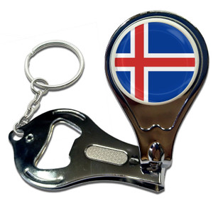 Iceland Flag - Nail Clipper Bottle Opener