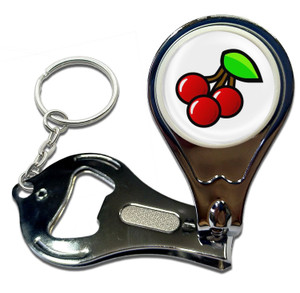 Fruit Machine Cherries - Nail Clipper Bottle Opener