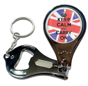 UK Keep Calm and Carry On - Nail Clipper Bottle Opener UK Keep Calm and Carry On - Nail Clipper Bottle Opener