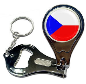 Czech Republic Flag - Nail Clipper Bottle Opener