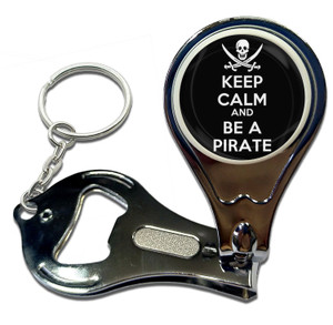 Keep Calm and Be A Pirate - Nail Clipper Bottle Opener