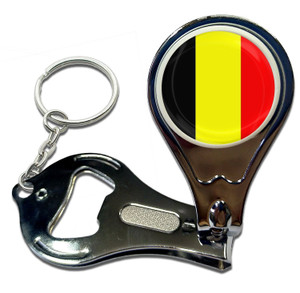 Belgium Flag - Nail Clipper Bottle Opener