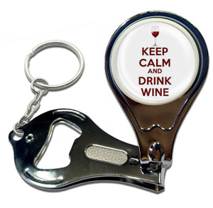 Keep Calm and Drink Wine - Nail Clipper Bottle Opener Keep Calm and Drink Wine - Nail Clipper Bottle Opener