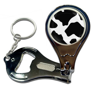 Cow Pattern - Nail Clipper Bottle Opener