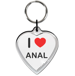 I Love Anal Small Heart Shaped Key Ring