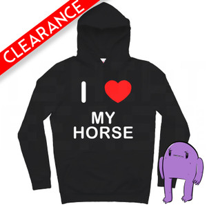 I Love My Horse - Small Black Hoodie (Clearance) I Love My Horse - Small Black Hoodie (Clearance)