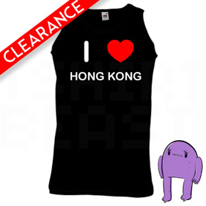 I Love Heart Hong Kong - Small Black Vest (Clearance)