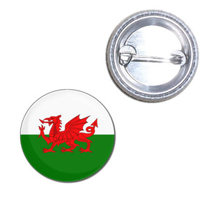 Wales Flag - Button Badge