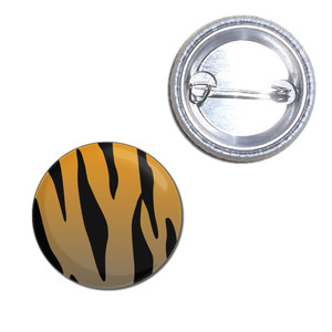 Tiger Print Pattern - Button Badge Tiger Print Pattern - Button Badge