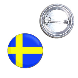 Sweden Flag - Button Badge Sweden Flag - Button Badge