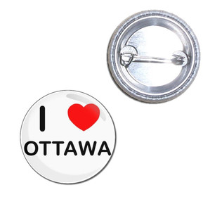 I Love Ottawa - Button Badge I Love Ottawa - Button Badge