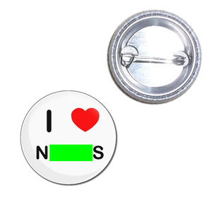 I Love Norks - Button Badge I Love Norks - Button Badge
