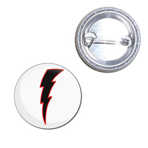 Lightning Bolt Black - Button Badge Lightning Bolt Black - Button Badge