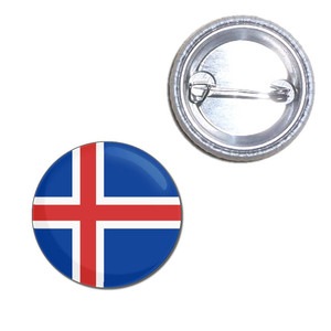 Iceland Flag - Button Badge Iceland Flag - Button Badge