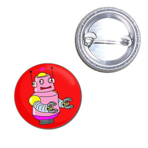 Red Girl Robot - Button Badge Red Girl Robot - Button Badge