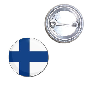 Finland Flag - Button Badge Finland Flag - Button Badge