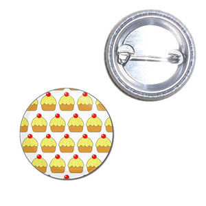 Cupcake Pattern - Button Badge Cupcake Pattern - Button Badge