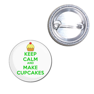 Keep Calm and Make Cupcakes - Button Badge Keep Calm and Make Cupcakes - Button Badge