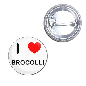 I Love Brocolli - Button Badge I Love Brocolli - Button Badge