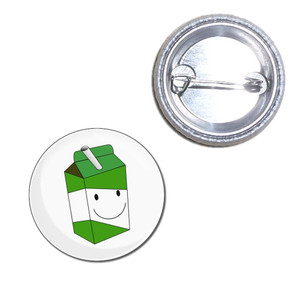 Apple Juice Carton - Button Badge Apple Juice Carton - Button Badge