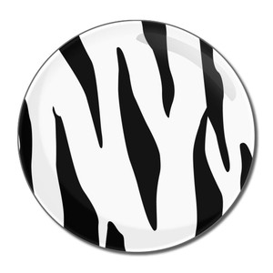 Zebra Print - Round Compact Mirror
