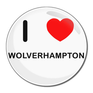 I Love Wolverhampton - Round Compact Mirror