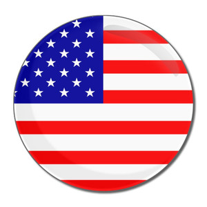 USA Flag - Round Compact Mirror USA Flag - Round Compact Mirror