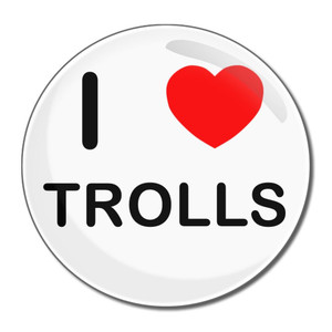 I Love Trolls - Round Compact Mirror